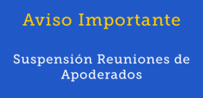 Suspensión reunión de apoderados 1° Medio B